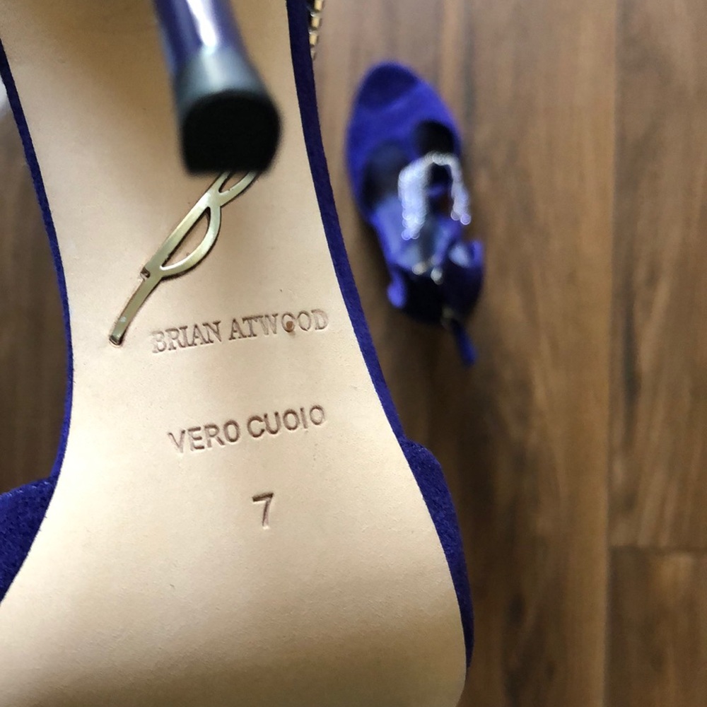 Brian Atwood dressy stiletto sandals size 7 - Picture 6 of 6